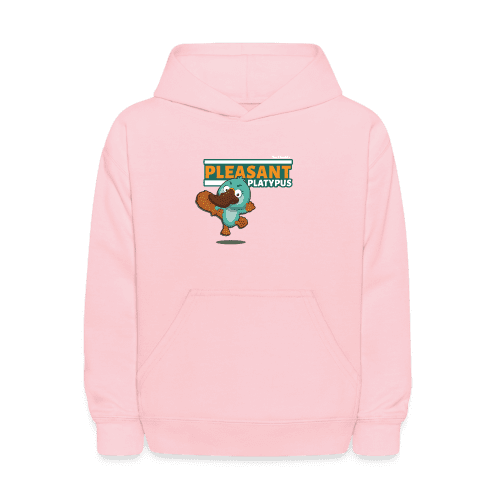 Pleasant Platypus Character Comfort Kids Hoodie - pink