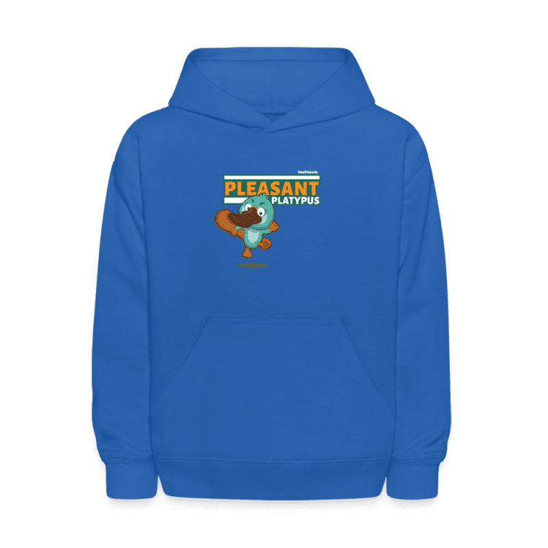 Pleasant Platypus Character Comfort Kids Hoodie - royal blue