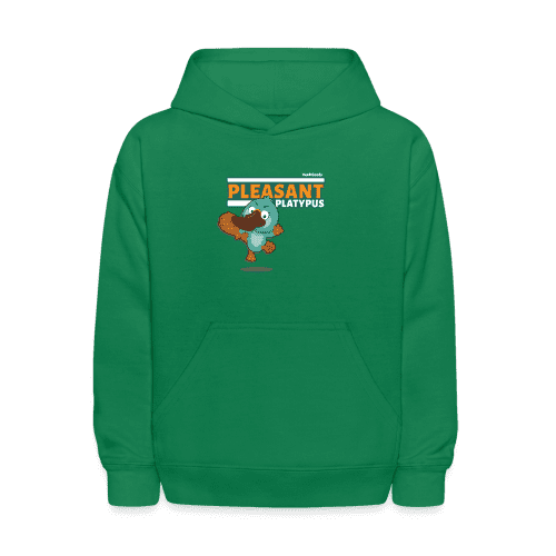 Pleasant Platypus Character Comfort Kids Hoodie - kelly green