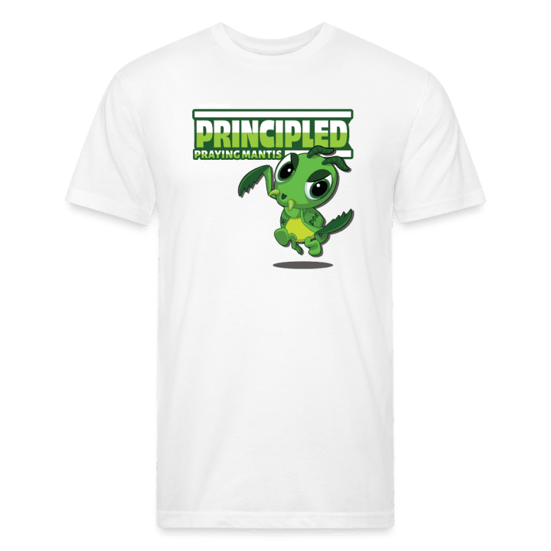 Principled Praying Mantis Character Comfort Adult Tee - white