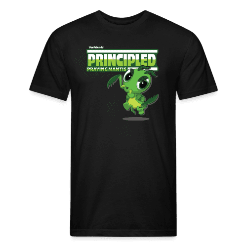 Principled Praying Mantis Character Comfort Adult Tee - black