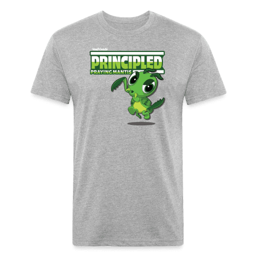 Principled Praying Mantis Character Comfort Adult Tee - heather gray