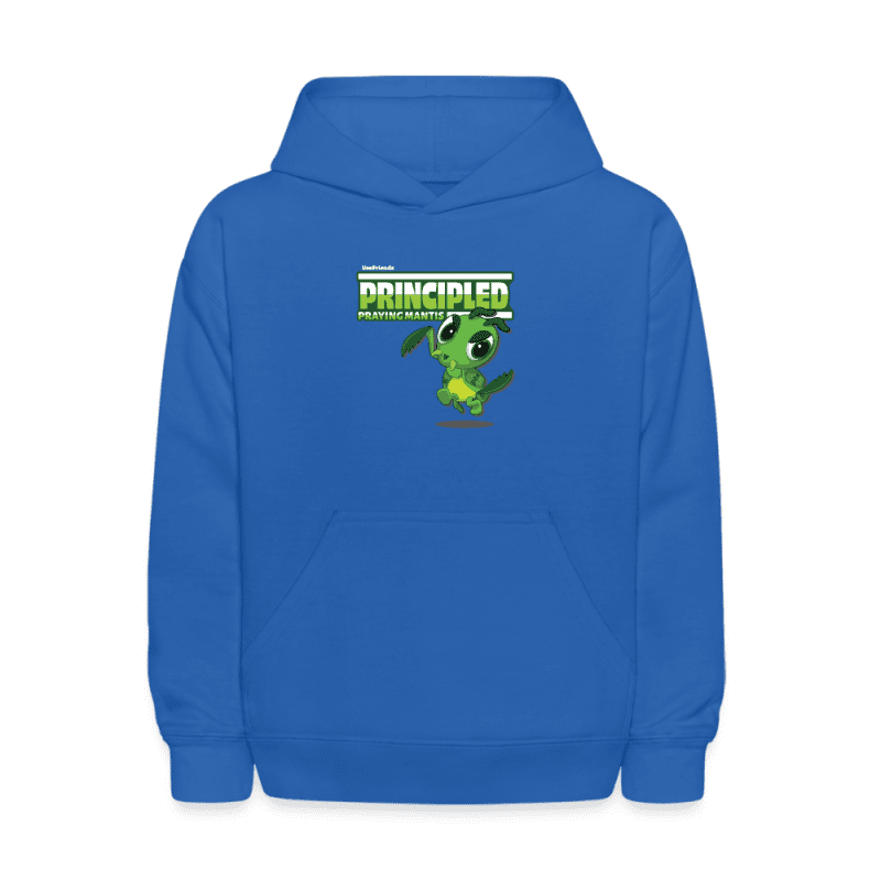 Principled Praying Mantis Character Comfort Kids Hoodie - royal blue