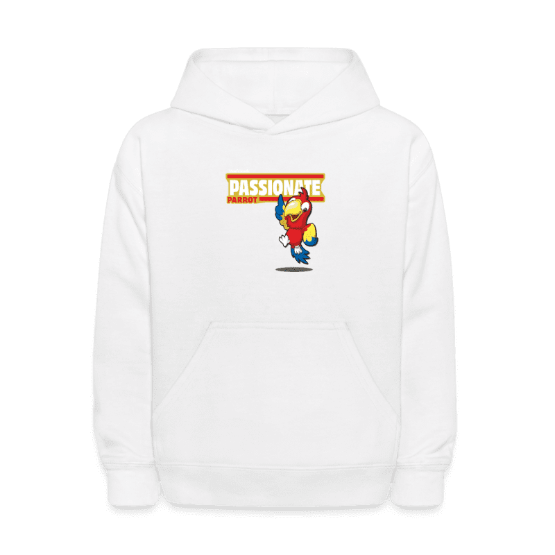 Passionate Parrot Character Comfort Kids Hoodie - white