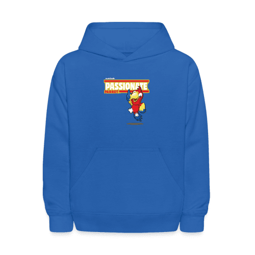 Passionate Parrot Character Comfort Kids Hoodie - royal blue