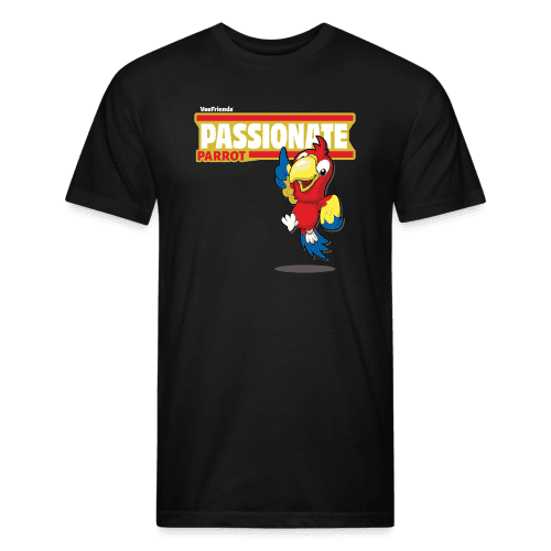 Passionate Parrot Character Comfort Adult Tee - black