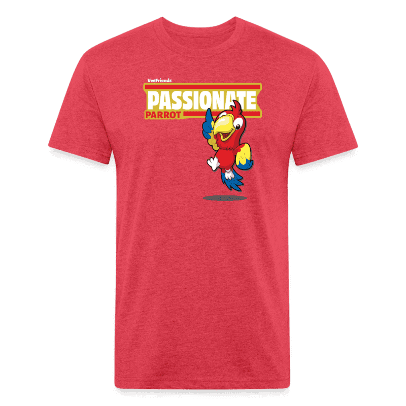 Passionate Parrot Character Comfort Adult Tee - heather red