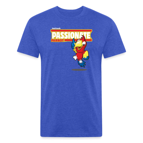 Passionate Parrot Character Comfort Adult Tee - heather royal