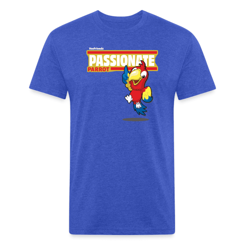 Passionate Parrot Character Comfort Adult Tee - heather royal