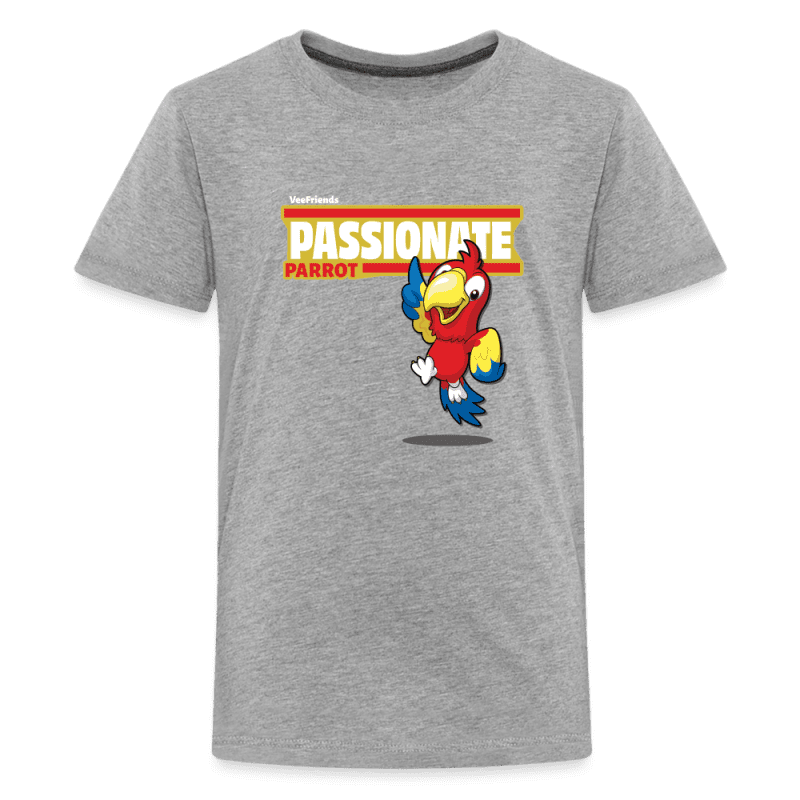 Passionate Parrot Character Comfort Kids Tee - heather gray