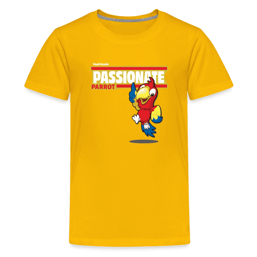 Passionate Parrot Character Comfort Kids Tee - sun yellow