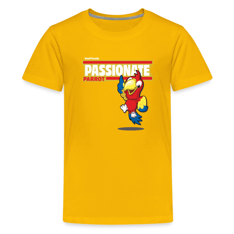 Passionate Parrot Character Comfort Kids Tee - sun yellow