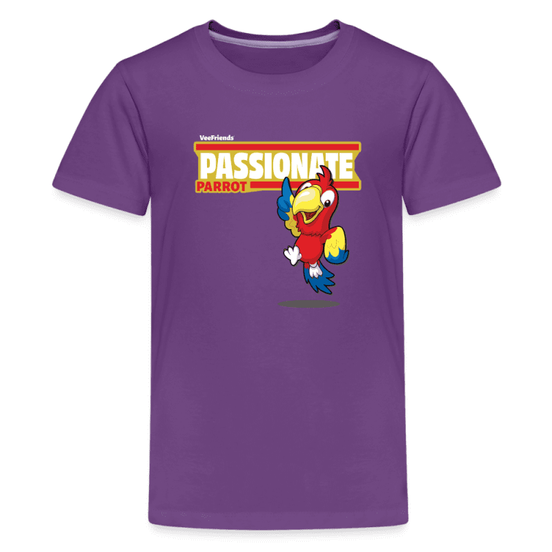 Passionate Parrot Character Comfort Kids Tee - purple