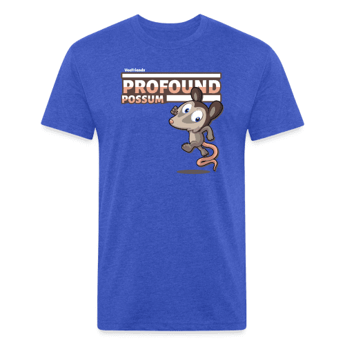 Profound Possum Character Comfort Adult Tee - heather royal