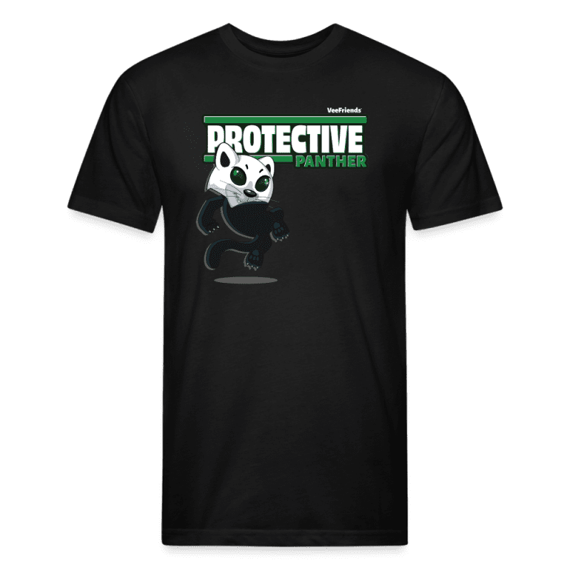 Protective Panther Character Comfort Adult Tee - black