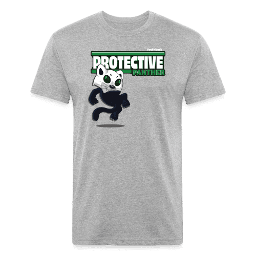 Protective Panther Character Comfort Adult Tee - heather gray