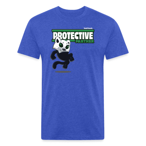 Protective Panther Character Comfort Adult Tee - heather royal