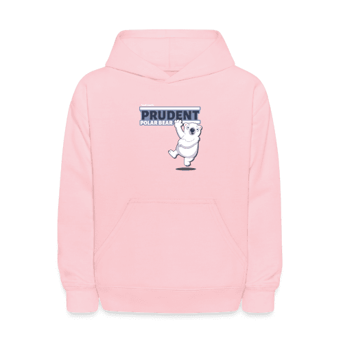 Prudent Polar Bear Character Comfort Kids Hoodie - pink