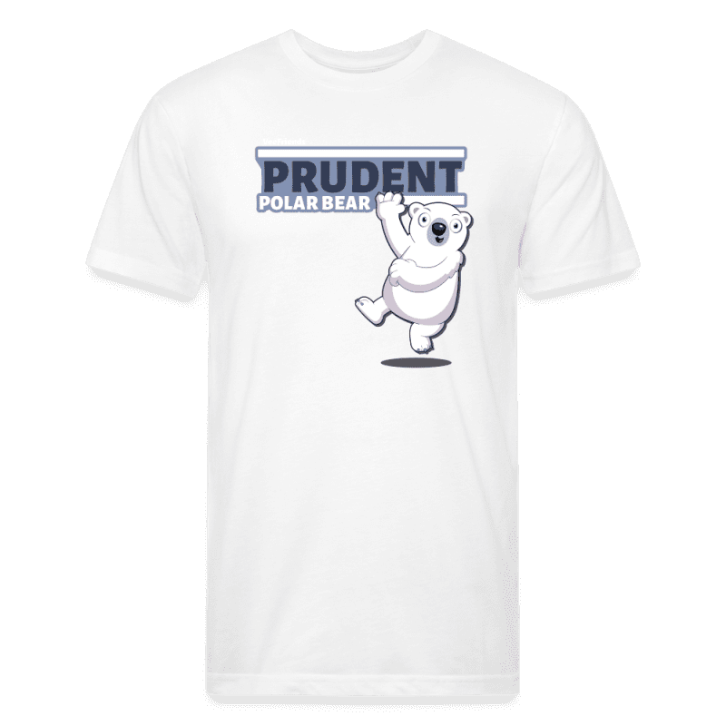 Prudent Polar Bear Character Comfort Adult Tee - white