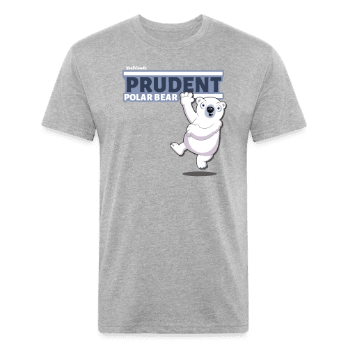 Prudent Polar Bear Character Comfort Adult Tee - heather gray