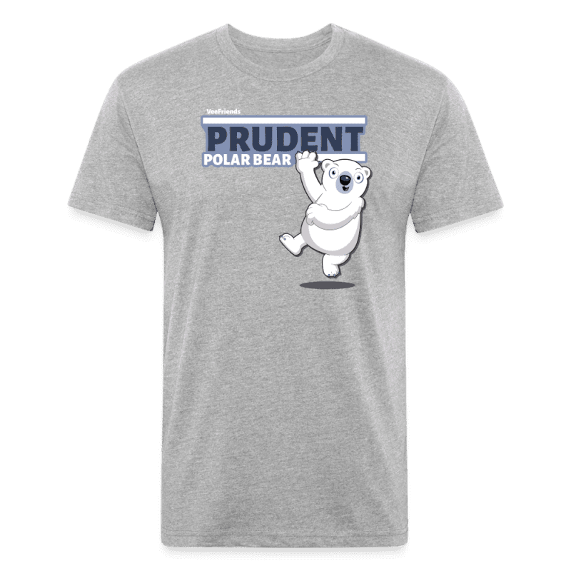 Prudent Polar Bear Character Comfort Adult Tee - heather gray