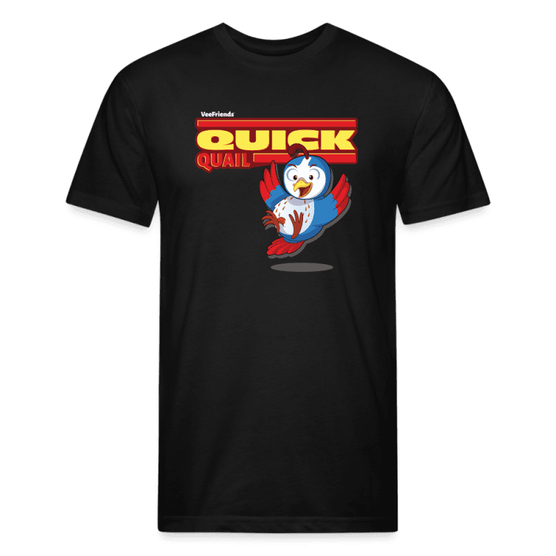 Quick Quail Character Comfort Adult Tee - black