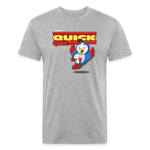 Quick Quail Character Comfort Adult Tee - heather gray