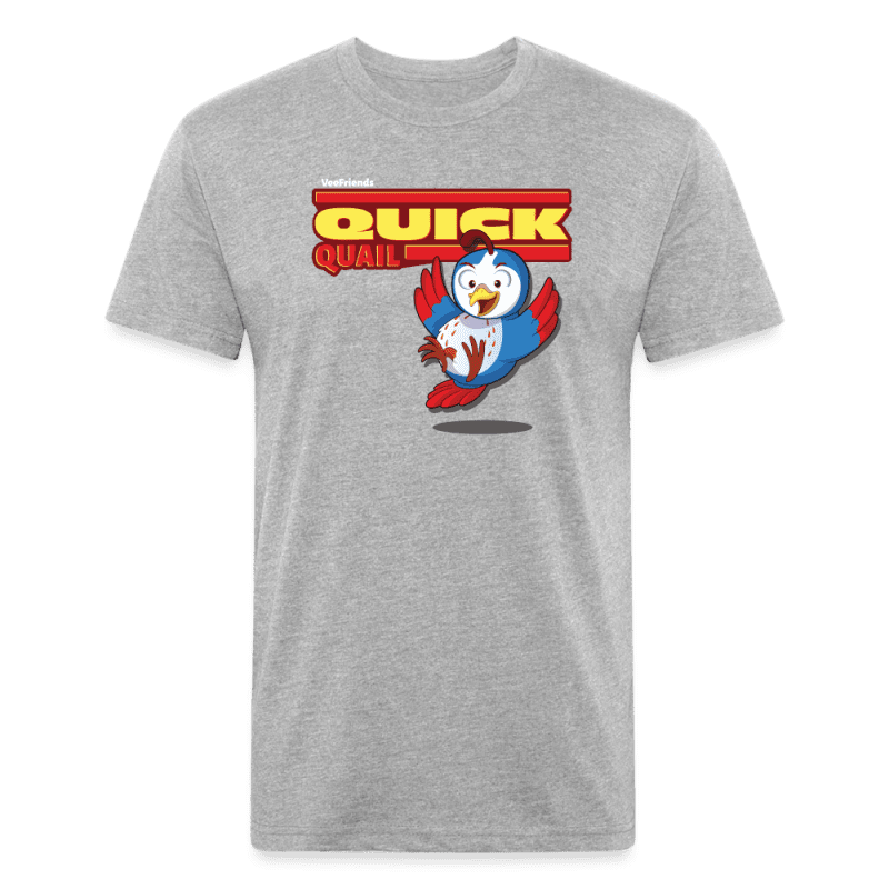 Quick Quail Character Comfort Adult Tee - heather gray