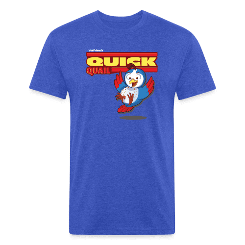 Quick Quail Character Comfort Adult Tee - heather royal