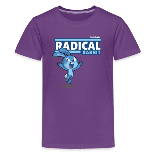 Radical Rabbit Character Comfort Kids Tee - purple