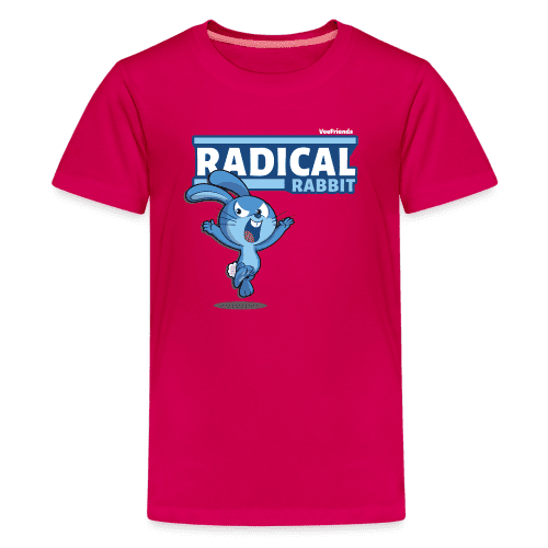 Radical Rabbit Character Comfort Kids Tee - dark pink