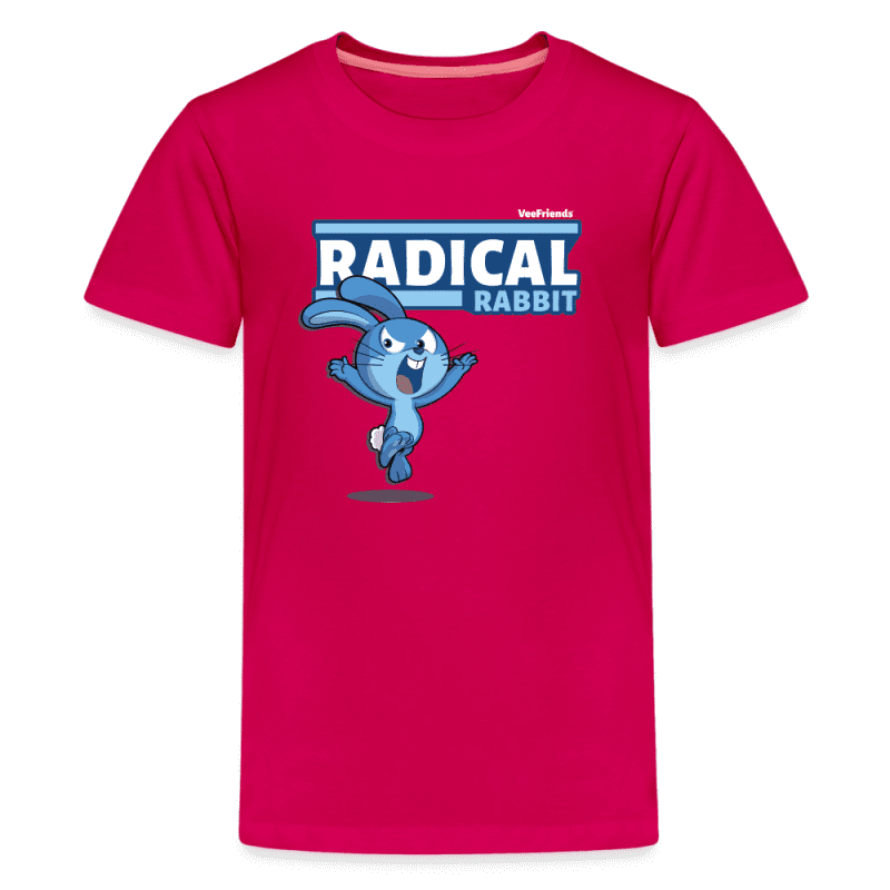 Radical Rabbit Character Comfort Kids Tee - dark pink