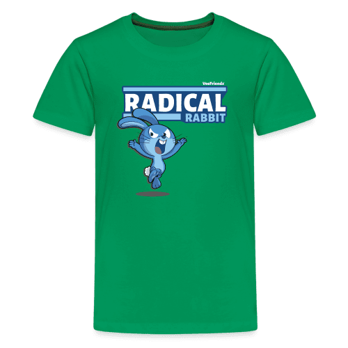 Radical Rabbit Character Comfort Kids Tee - kelly green