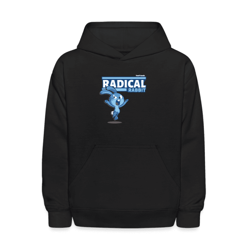 Radical Rabbit Character Comfort Kids Hoodie - black