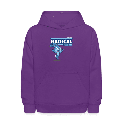 Radical Rabbit Character Comfort Kids Hoodie - purple