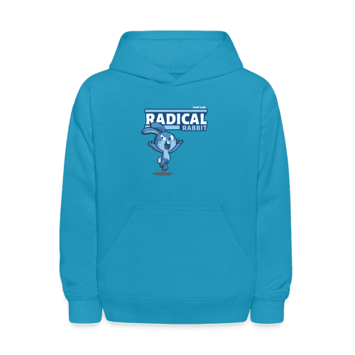 Radical Rabbit Character Comfort Kids Hoodie - turquoise