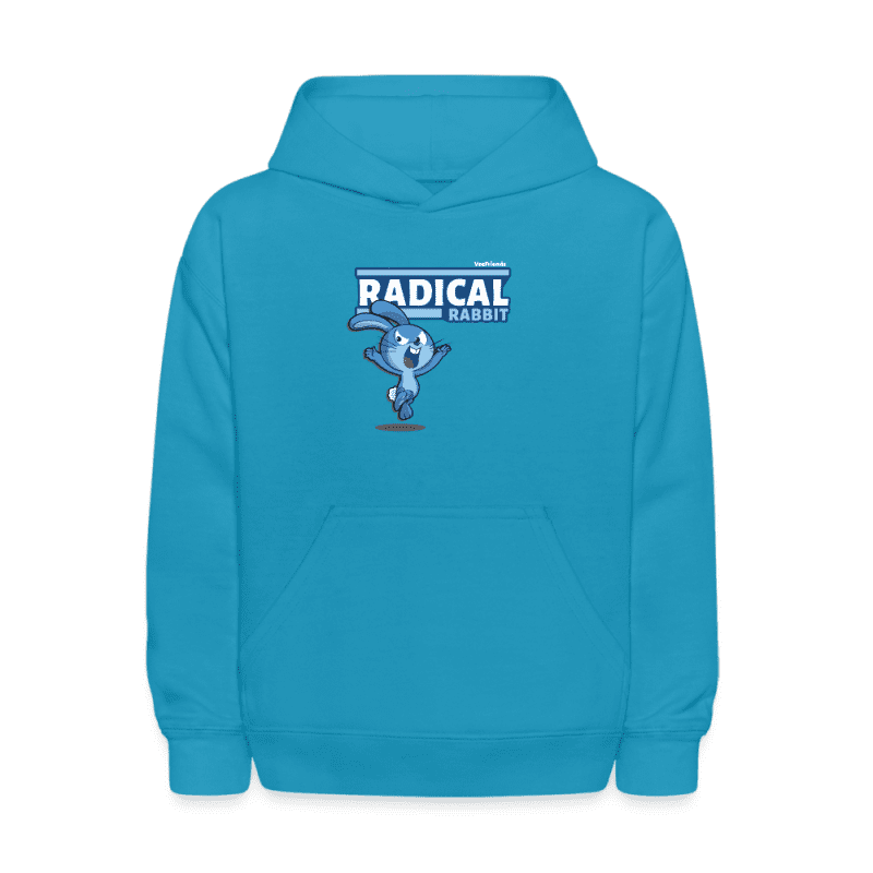 Radical Rabbit Character Comfort Kids Hoodie - turquoise