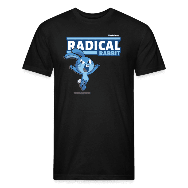 Radical Rabbit Character Comfort Adult Tee - black