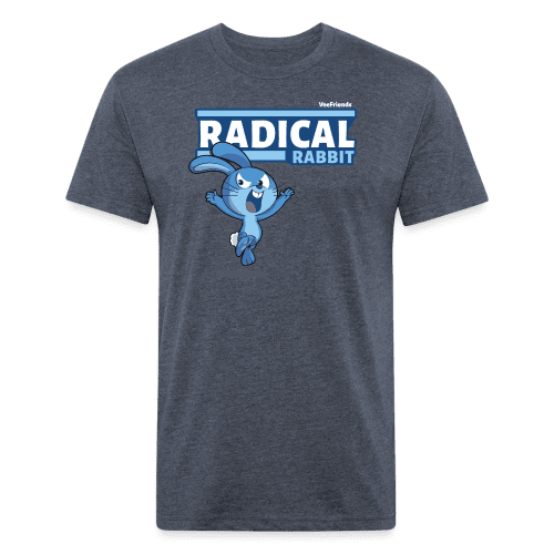 Radical Rabbit Character Comfort Adult Tee - heather navy