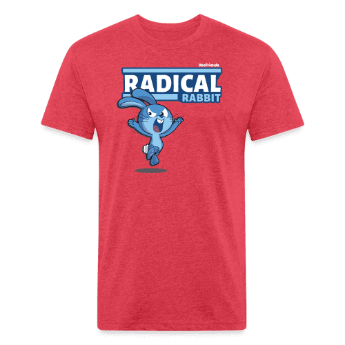 Radical Rabbit Character Comfort Adult Tee - heather red