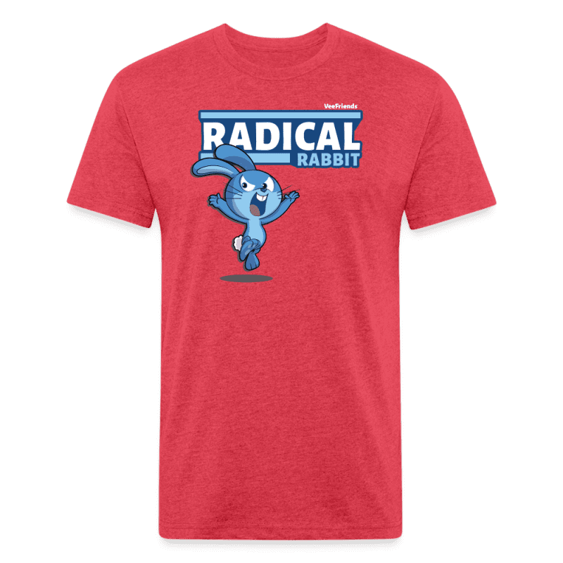 Radical Rabbit Character Comfort Adult Tee - heather red