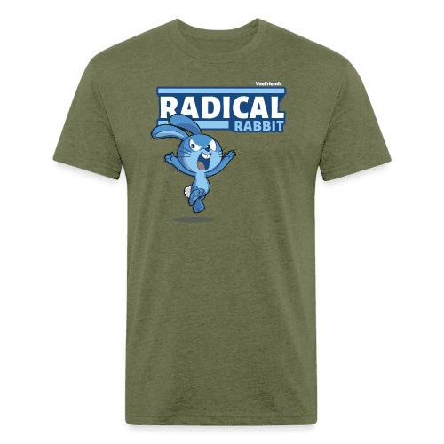 Radical Rabbit Character Comfort Adult Tee - heather military green