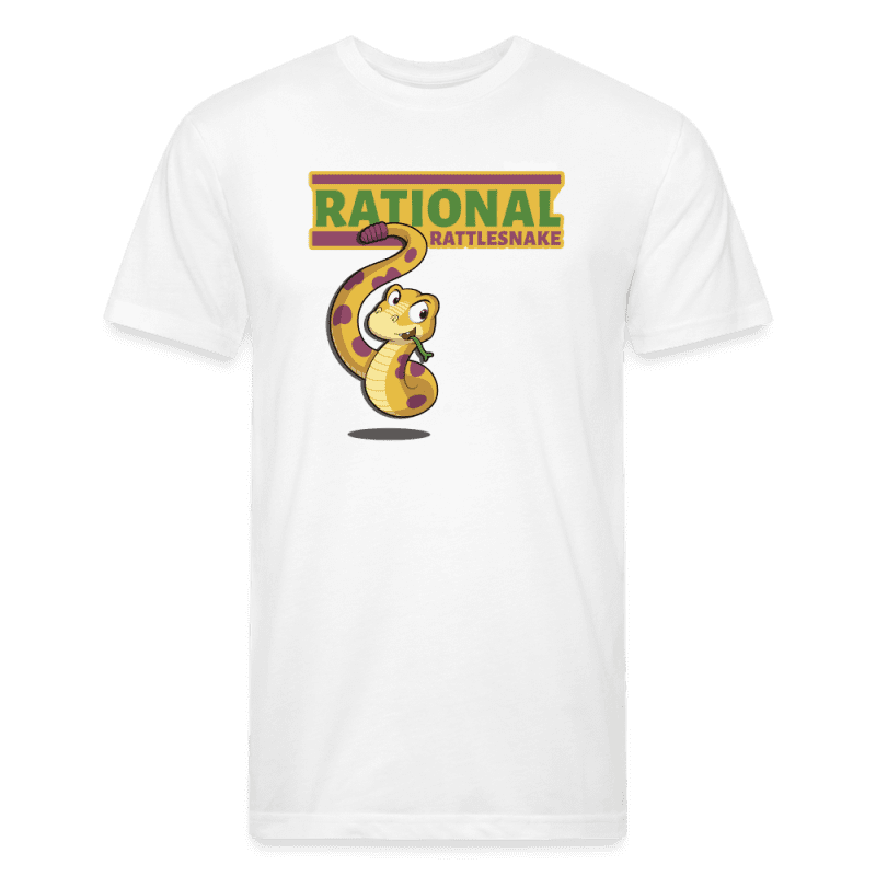 Rational Rattlesnake Character Comfort Adult Tee - white