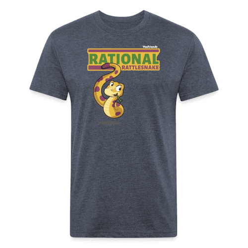 Rational Rattlesnake Character Comfort Adult Tee - heather navy