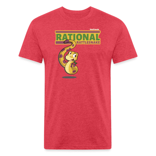 Rational Rattlesnake Character Comfort Adult Tee - heather red