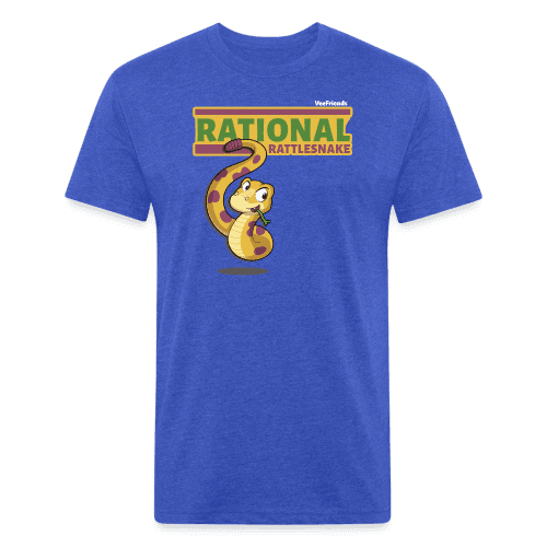 Rational Rattlesnake Character Comfort Adult Tee - heather royal