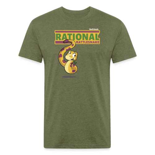 Rational Rattlesnake Character Comfort Adult Tee - heather military green