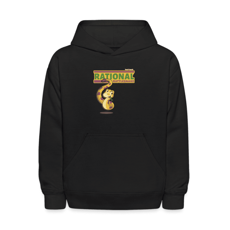 Rational Rattlesnake Character Comfort Kids Hoodie - black