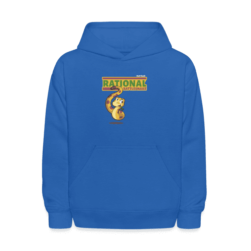 Rational Rattlesnake Character Comfort Kids Hoodie - royal blue