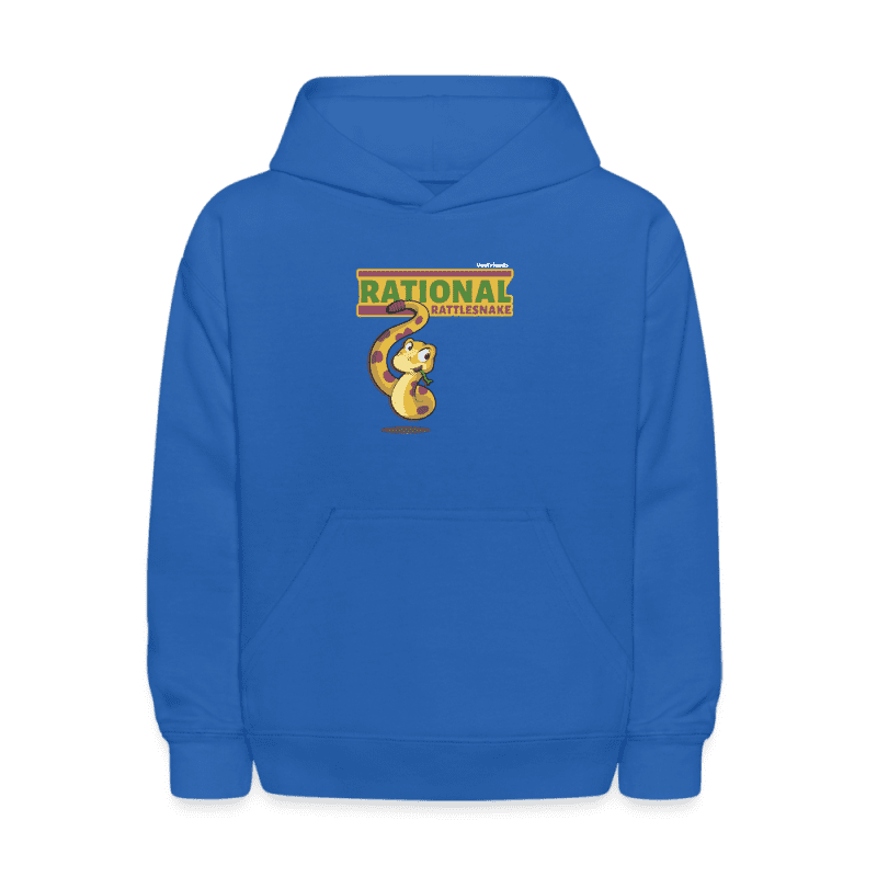 Rational Rattlesnake Character Comfort Kids Hoodie - royal blue